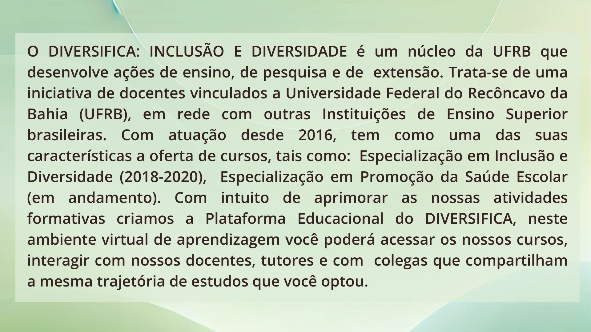 O que é o diversifica